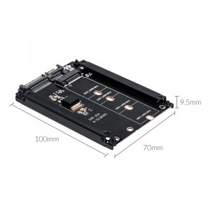 Orico S22TM2 1x M.2 SATA - 1x SATA, negru