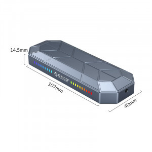Orico M2VG01-C3 USB 3.1 Type-C iluminare RGB gri