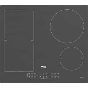 Beko HII64200FMTZG, Inductie, 4 zone de gatit, Booster, Touch control, 60 cm, Sticla Gri