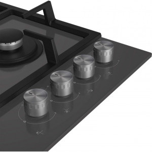 Beko HILW64225SZG, Gaz, 4 Arzatoare, Arzator Wok, 60 cm, Gri Zara