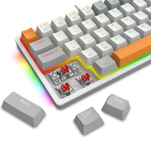 Redragon Akali Grey RGB Red Switch Mecanica