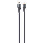 Cablu periferice Serioux USB tip A Male la USB-C Male, 2 m, Gri