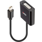 Adaptor LINDY 1x Mini DisplayPort Male - 1x DVI-D Female, Negru