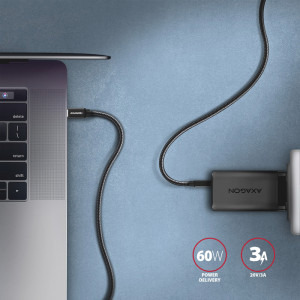 AXAGON USB 3.2 Tip C Male - USB 3.2 Tip C Male, 2m, negru