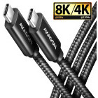 Cablu periferice AXAGON USB-C 4 Gen 3x2 Male la USB-C 4 Gen 3x2 Male, 1 m, PD 100W, 5A, Negru