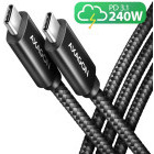 Cablu periferice AXAGON USB-C 2.0 Male la USB-C 2.0 Male, 2 m, PD 240W, 5A, Negru