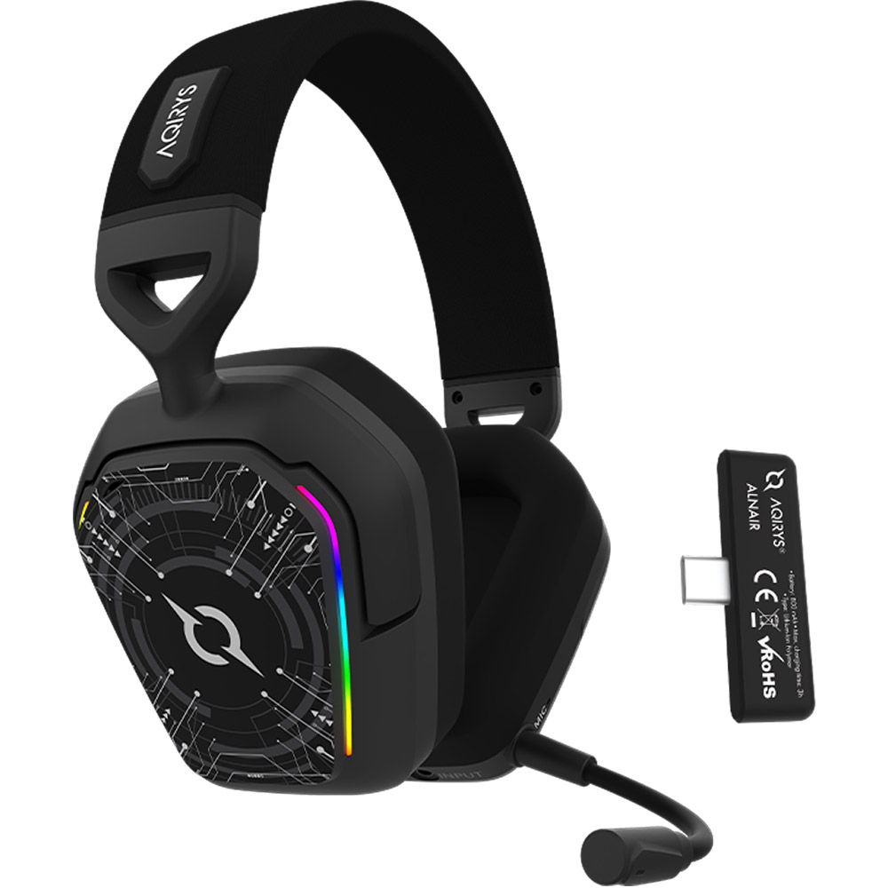 Casti Gaming AQIRYS Alnair Wireless Black