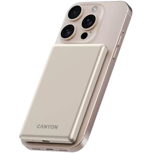 Canyon 5000 mAh, OnCharge 505 Slim, Incarcare wireless Magsafe, Power Delivery 20W, Beige