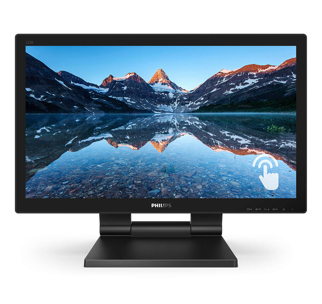 Monitor Touchscreen Philips 222B9T 21.5 inch 1ms Black