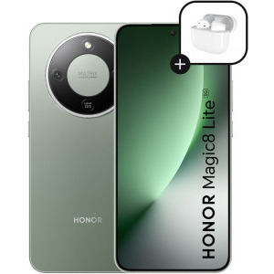 Honor Magic8 Lite, 256GB, 8GB RAM, Dual SIM, 5G, Tri-Camera, Forest Green + casti Honor Choice Earbuds X7e Active