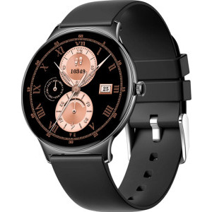 SmartWatch COLMi V89 negru, curea din silicon negru