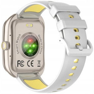 COLMi P86 auriu, curea din silicon gri-gablen