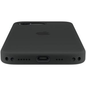 Apple Protectie pentru spate, material silicon pentru iPhone 17e, culoare Black