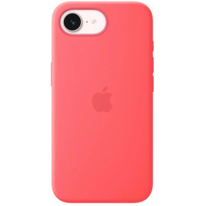 Apple Protectie pentru spate, material silicon pentru iPhone 17e, culoare Bright Guava