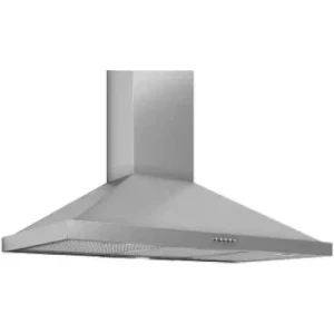 Hota Studio Casa decorativa KAMINOX90, Putere de absorbtie 550 m3/h, 3 trepte, Clasa D, 90 cm, Inox