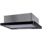 Hota incorporabila Studio Casa telescopica 7072GLB, Putere de absorbtie 520 m3/h, 3 trepte, Clasa D, 60 cm, Negru