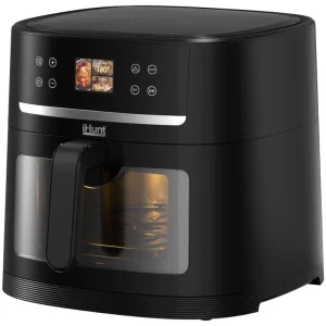 iHunt Friteuza cu aer cald Bro AI Chef, 1800W, 8L, Negru
