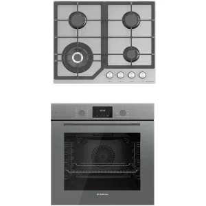 Pachet incorporabil Studio Casa Duo Modern Parma Glass Cuptor electric & Plita pe gaz, Gri