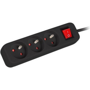 Lanberg PS1-03E-0150-BK, 3x Type E, 1.5m, Black