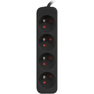 Lanberg PS0-04E-0150-BK, 4x Type E, 1.5m, Black