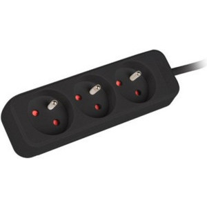 Lanberg PS0-03E-0150-BK, 3x Type E, 1.5m, Black