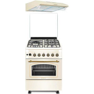 Pachet incorporabil Studio Casa Avena Aragaz pe gaz & Hota traditionala, Crem