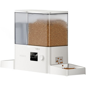 Rojeco Dozator automat de hrana & Fantana de apa pentru animale RYTJWFO-DP Alb