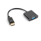 Adaptor Lanberg DisplayPort 1.1 Male - VGA Female, Negru