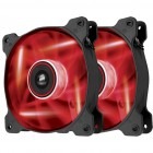Corsair Air Series SP140 LED Red High Static Pressure 140mm Fan Twin Pack