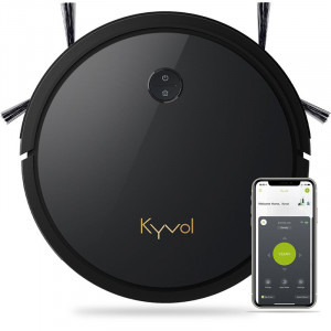 Kyvol D3, 1800 Pa, 0.6 L, 2600 mAh, Control vocal, Li-Ion 2600 mAh, Negru