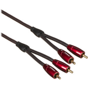Audioquest Golden Gate, 2x RCA Male - 2x RCA Male, 1.5m, negru-rosu