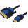 Cablu video Logilink HDMI Male - DVI-D Male, 2m, negru