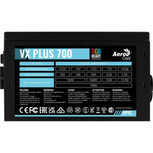 Aerocool VX Plus Stealth 700 RGB, 80+, 700W
