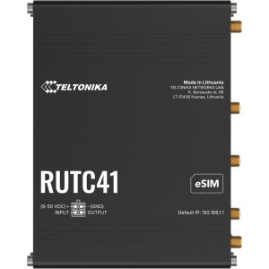 Router wireless Teltonika Gigabit RUTC41 Dual-Band WiFi 6 4G LTE Black