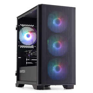 PC Gaming BALAUR Pro Advanced Edition, Intel i5-14400F 2.5GHz, 32GB DDR5, 1TB SSD, RX 9060 XT 16GB GDDR6, Iluminare RGB