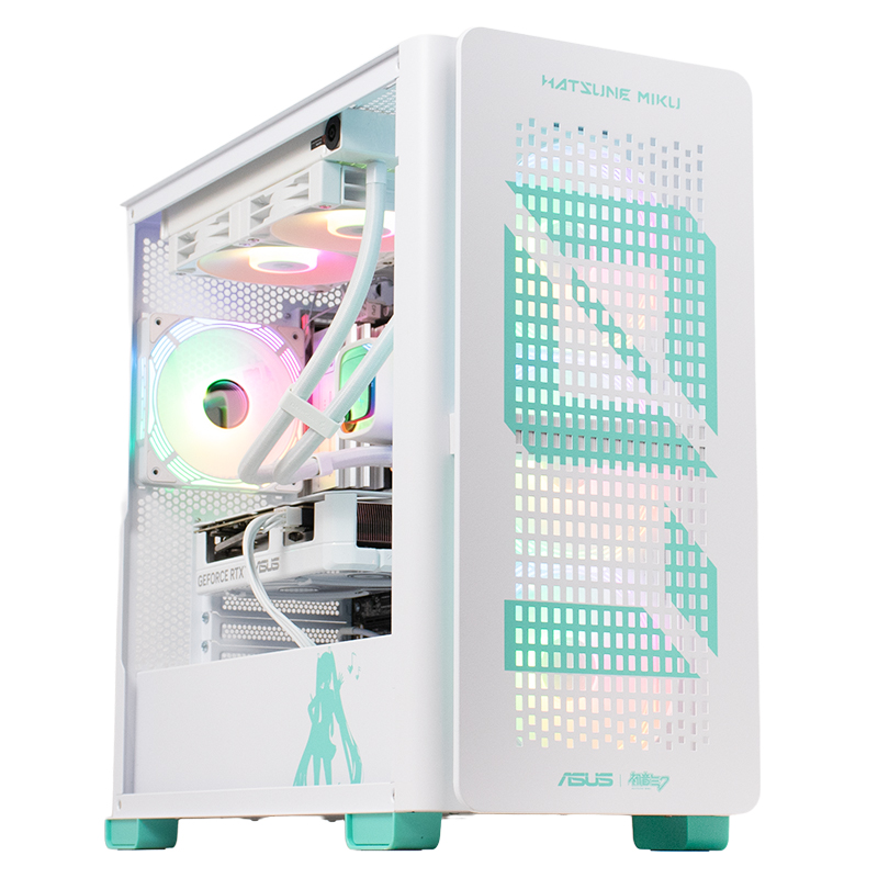 PC Gaming BALAUR Hatsune Miku Powered by ASUS, AMD Ryzen 5 9600X 3.9GHz, 32GB DDR5, 1TB SSD, RTX 5060 Ti 8GB GDDR7, Iluminare RGB