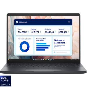 DELL 13.3" Pro 13 Premium PA13250, QHD+ Touch, Procesor Intel® Core™ Ultra 7 268V (12M Cache, up to 5.00 GHz), 32GB LPDDR5X, 1TB SSD, Intel Arc 140V, 5G, Win 11 Pro, 3Yr ProSupport