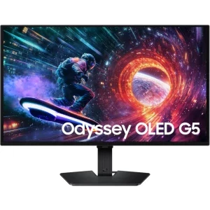 Monitor LED Samsung Gaming Odyssey G5 G50SF LS27FG500SUXEN 27 inch QHD QD-OLED 0.03 ms 180 Hz HDR FreeSync & G-Sync Compatible