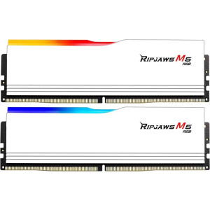 Memorie G.Skill Ripjaws M5 RGB 96GB DDR5 5600MHz CL40 Dual Channel Kit White
