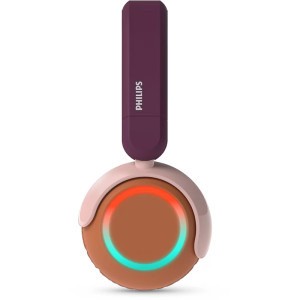 Philips On-Ear pentru copii TAK4200MP/00, Wireless, Bluetooth, Lumini LED, Violet