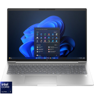 Laptop HP 16 EliteBook 6 G1i 16, WUXGA IPS, Procesor Intel® Core™ Ultra 7 255U (12M Cache, up to 5.20 GHz), 16GB DDR5, 512GB SSD, Intel Graphics, Win 11 Pro, Silver