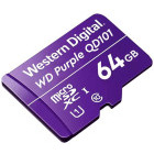 Card memorie WD Micro SD Purple Ultra Endurance 64GB, Clasa 10, UHS-I