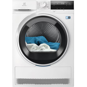 Uscator de rufe Electrolux EW7D384AE, Pompa de caldura, 8 kg, Clasa C, DelicateCare, MixCare, SensiCare, Iluminare interioara, Alb