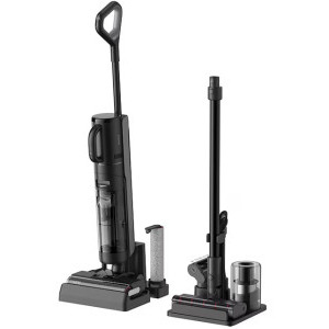 Dreame H12 Dual, vertical cu mop, 300W, 0.7L, Negru