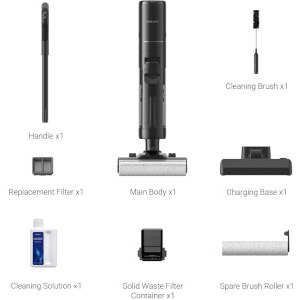 Dreame H13 Pro, vertical cu mop, 300W, 0.7L, Negru
