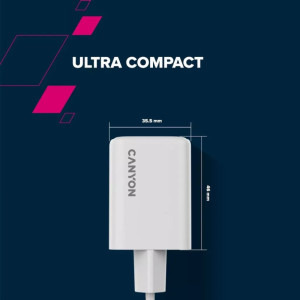 Canyon GaN, 1x USB, 1x USB-C, Power Delivery 45W