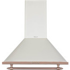 Hota Tesla decorativa DCR600AIP, Putere de absorbtie 630 m3/h, 3 trepte de viteza, Iluminare LED, 60 cm, Crem