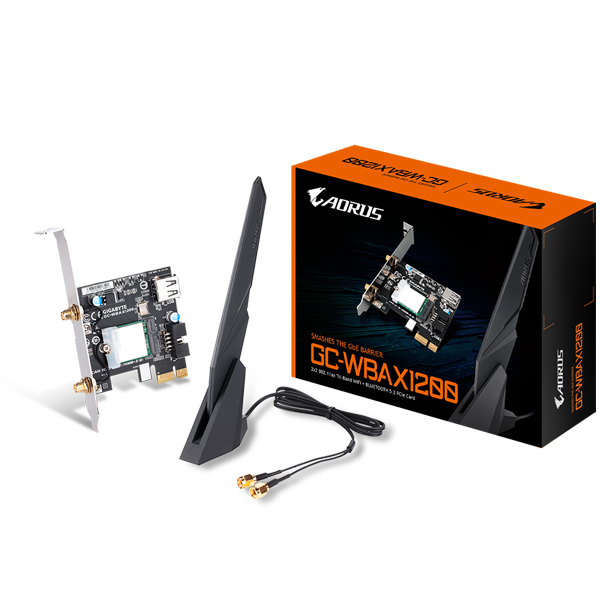 Placa de retea wireless GIGABYTE GC-WBAX1200 Tri-Band WiFi 6