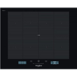 Plita incorporabila Whirlpool SMP 658C/BT/IXL, Inductie, 8 zone de gatit, Touch control, Sticla neagra