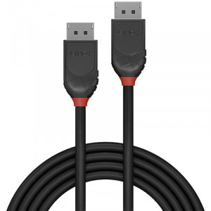 LINDY Black, DisplayPort Male - DisplayPort Male, v1.2, 0.5m, negru